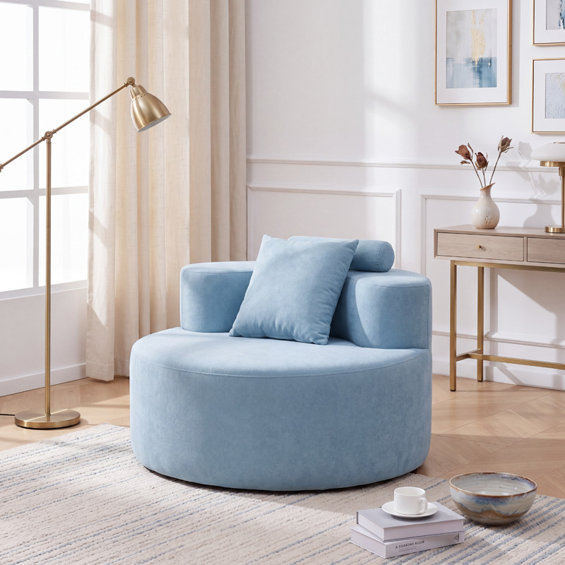 46-inch extra-latum et altum chaise lounge